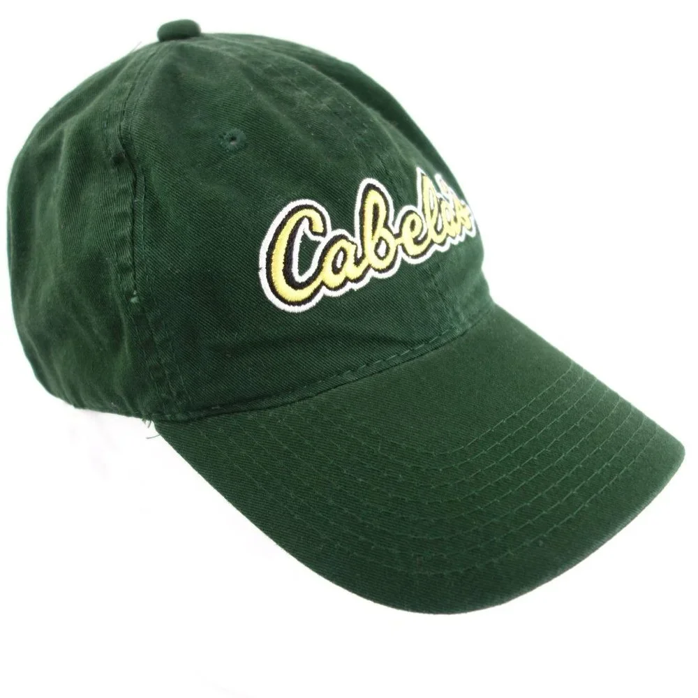 Cabela's Embroidered Strapback‎ Green Baseball Cap Hat
